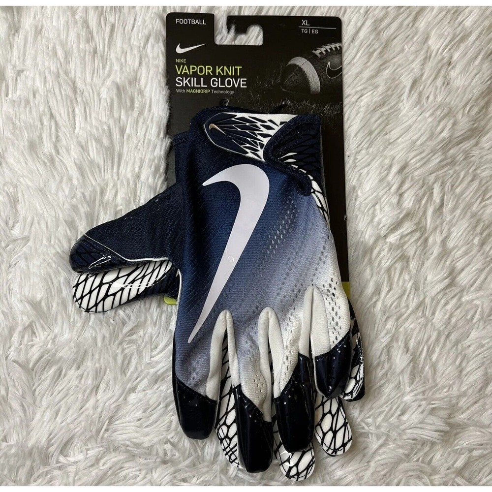 Nike Vapor Knit 2 Adult Skill Position Receiver Football Gloves Size XL Blue
